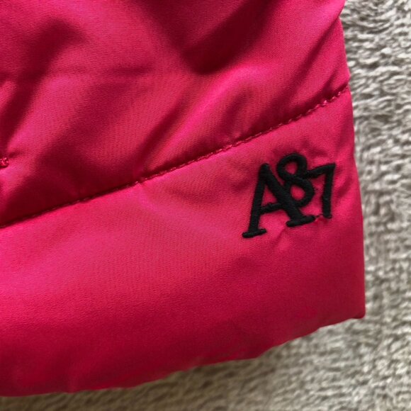 Aeropostale Women's Quilted Puffer Vest XL Red Sleeveless Zip-Up - Picture 6 of 10